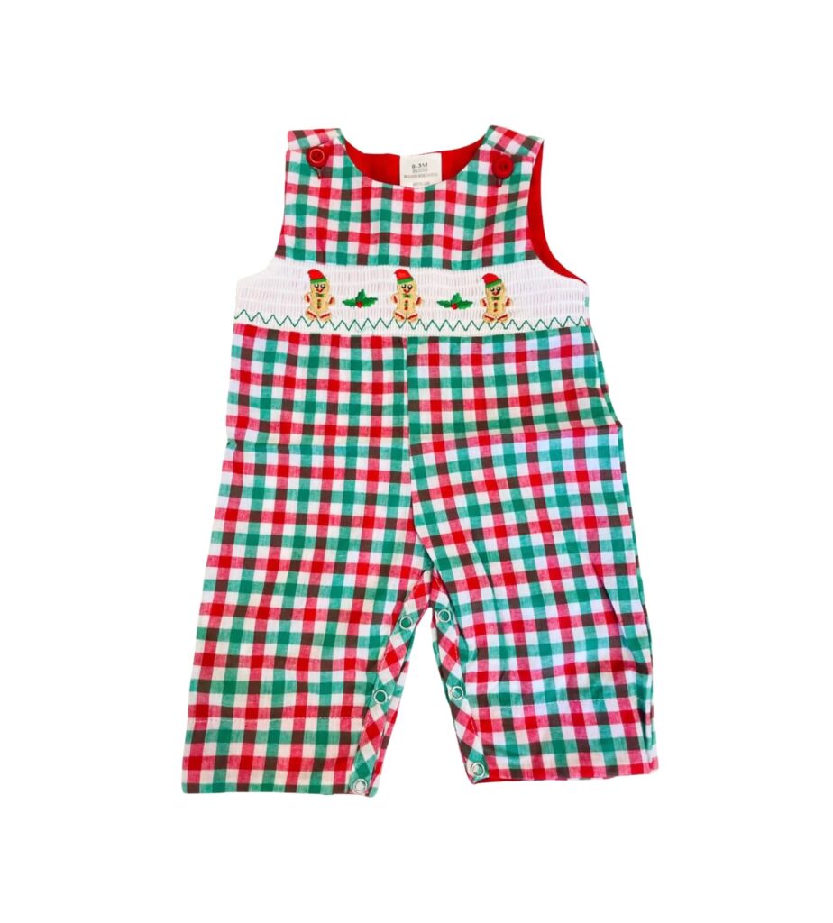 Baby Boy Smocked Romper Christmas Longall