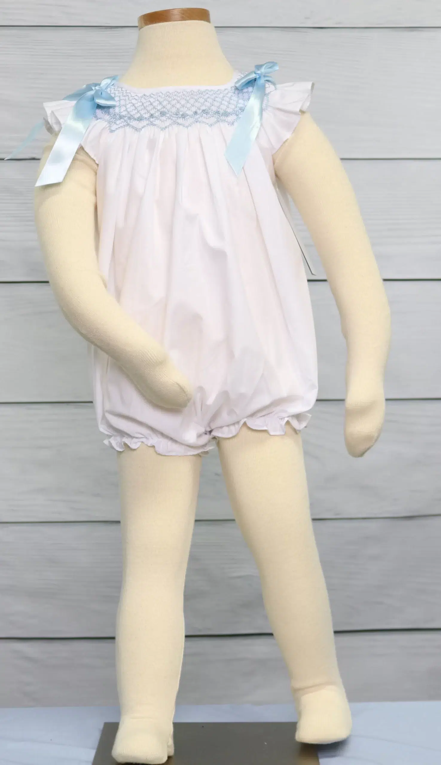 Smocked Bodysuit for Infant Girl Easter Clothes