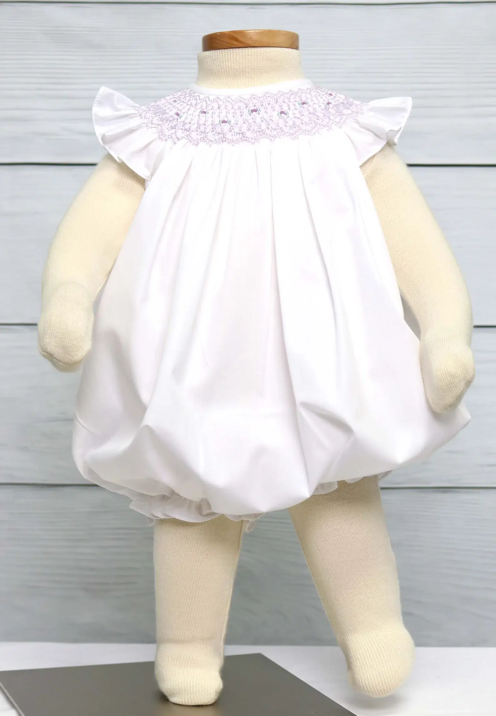 Smocked Bodysuit Easter Outfit For Baby Girl