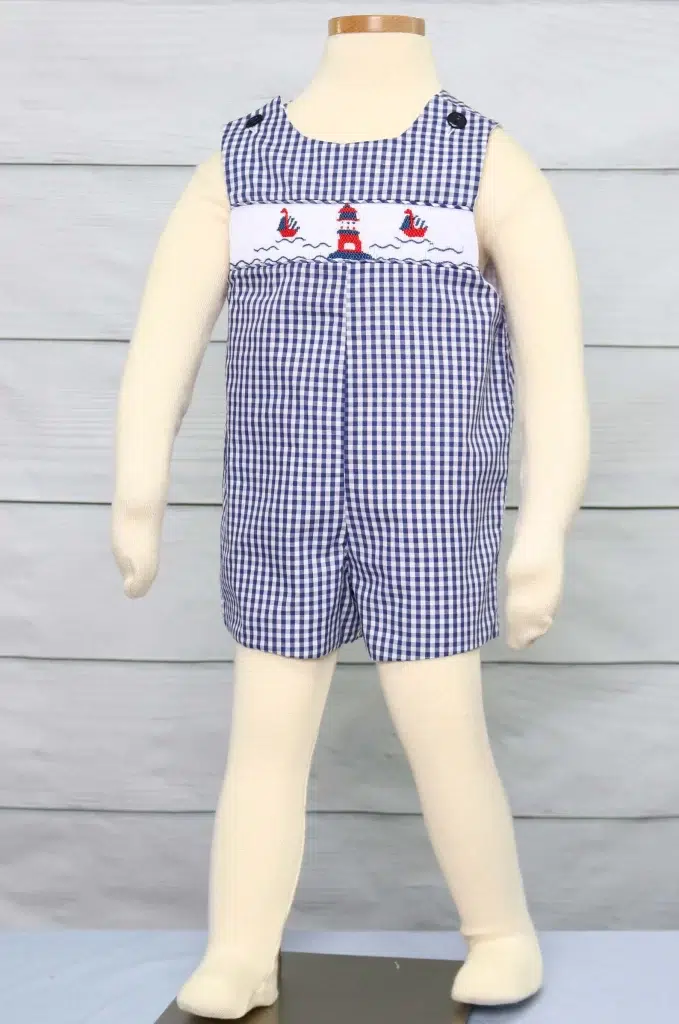 Smock Bodysuit Baby Boy 4th of July Outfit SBS159