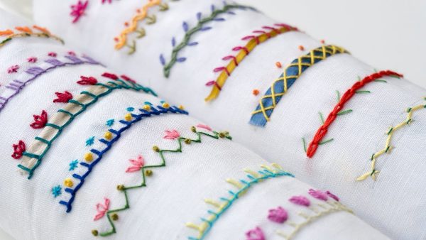 Learning Basic Embroidery Stitches