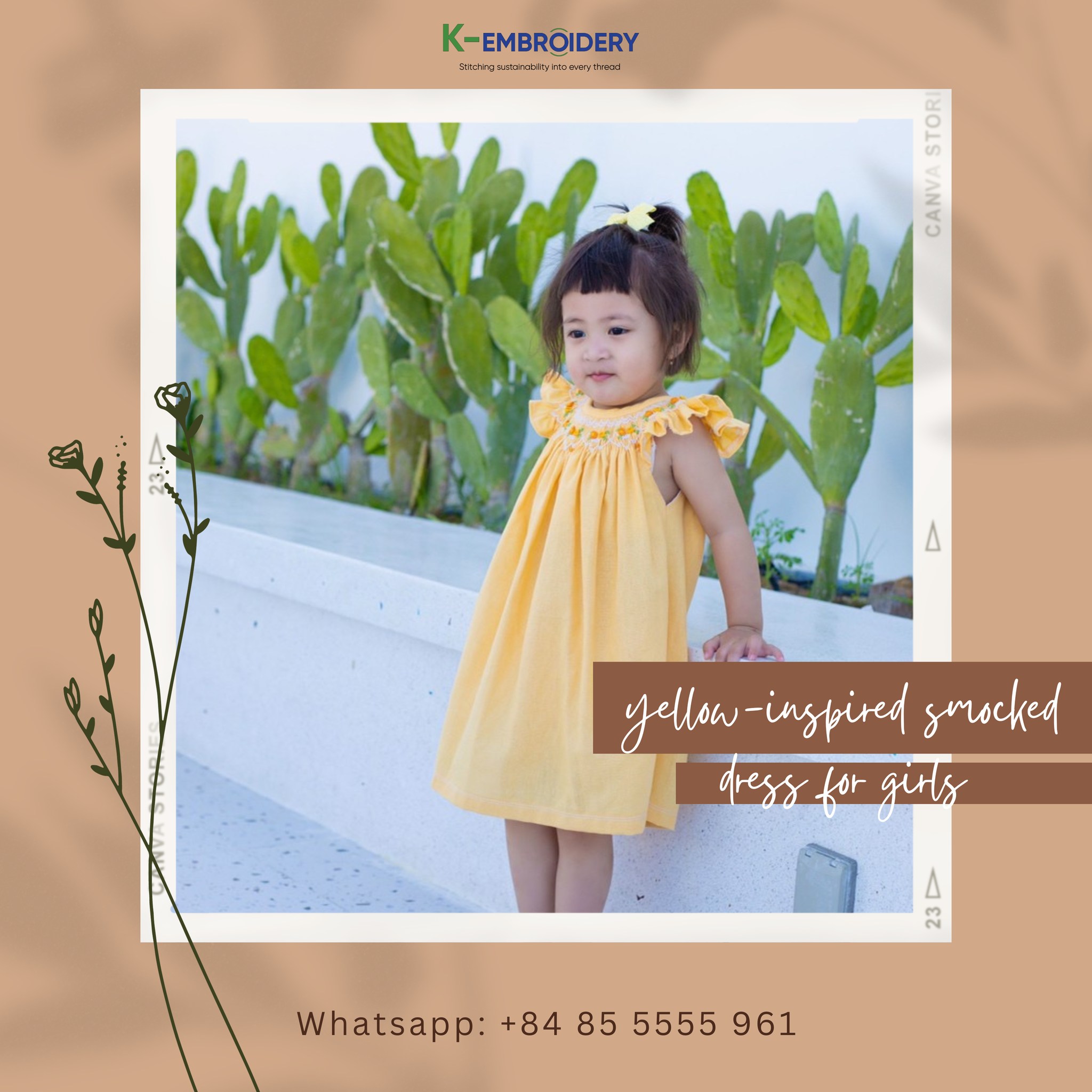yellow-inspired-cotton-smocked-dress