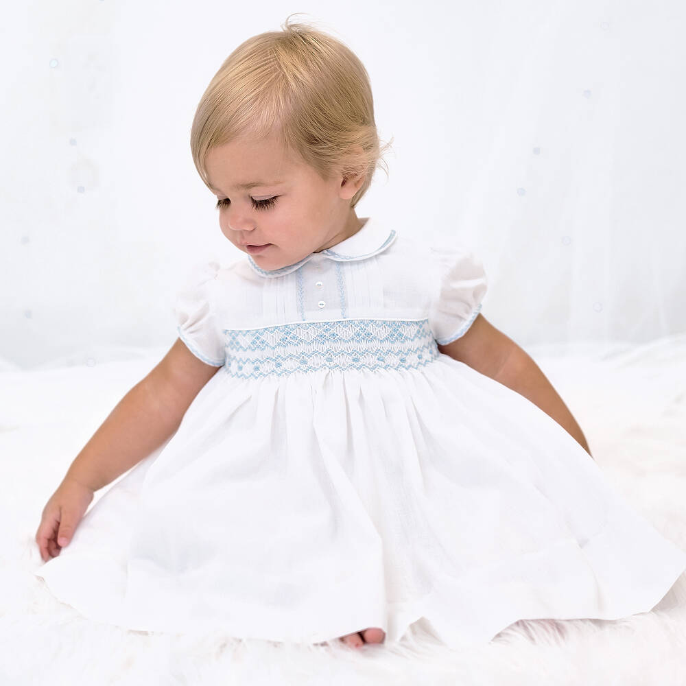 Top 10 smocked dresses baby girls white 3 white smocked dresses