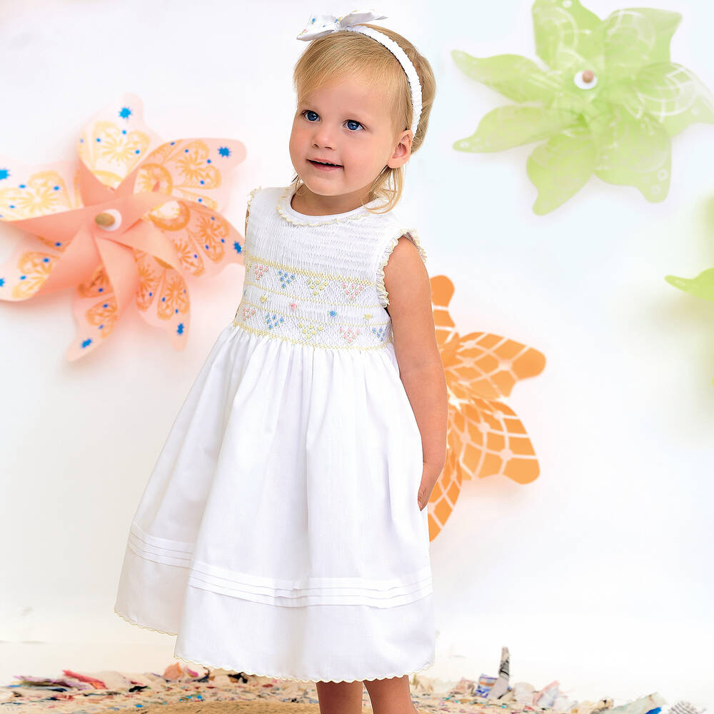 Top 10 smocked dresses baby girls white 6 white smocked dresses