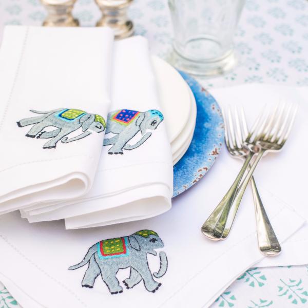 embroidered-elephant-napkin