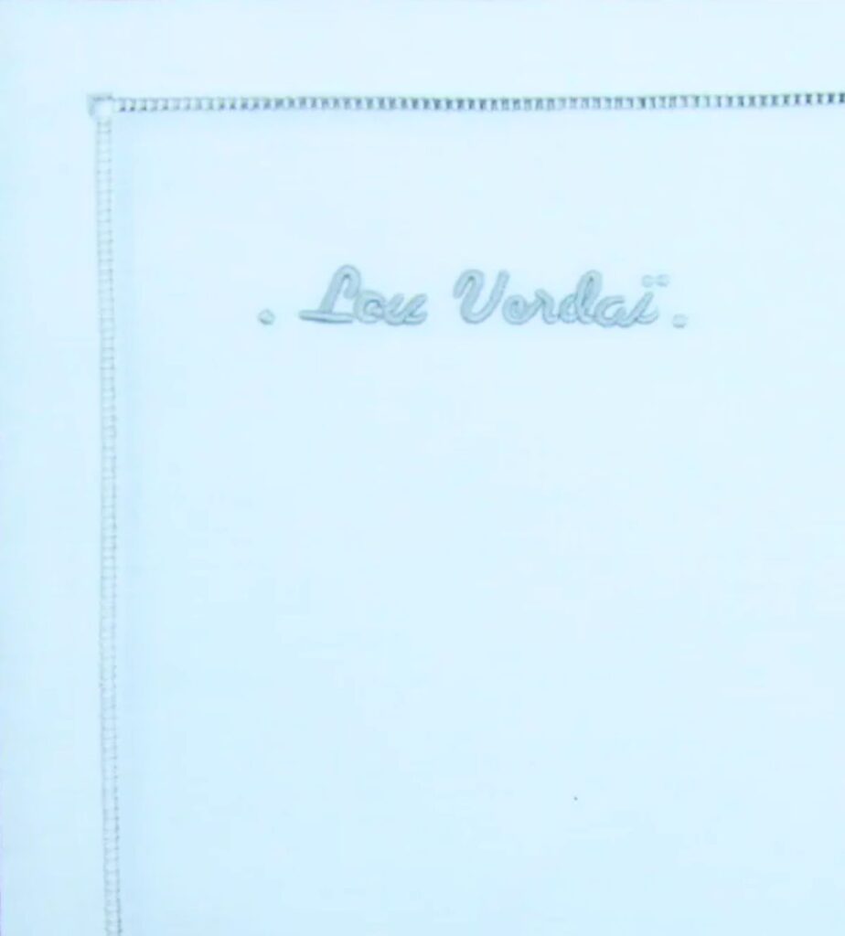 Love Lettering Hand Embroidered Napkins