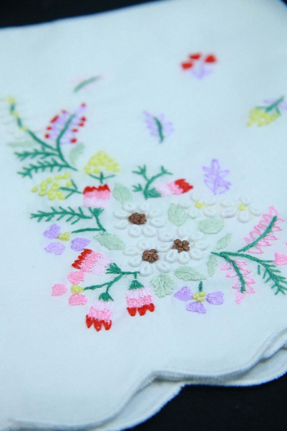 Brilliant Flowers Hand Embroidered Napkins