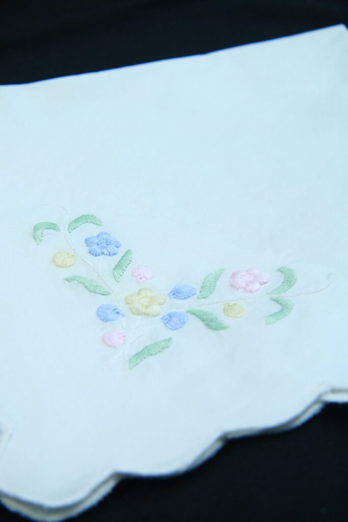 Bright Floral Motifs Hand Embroidered Napkins