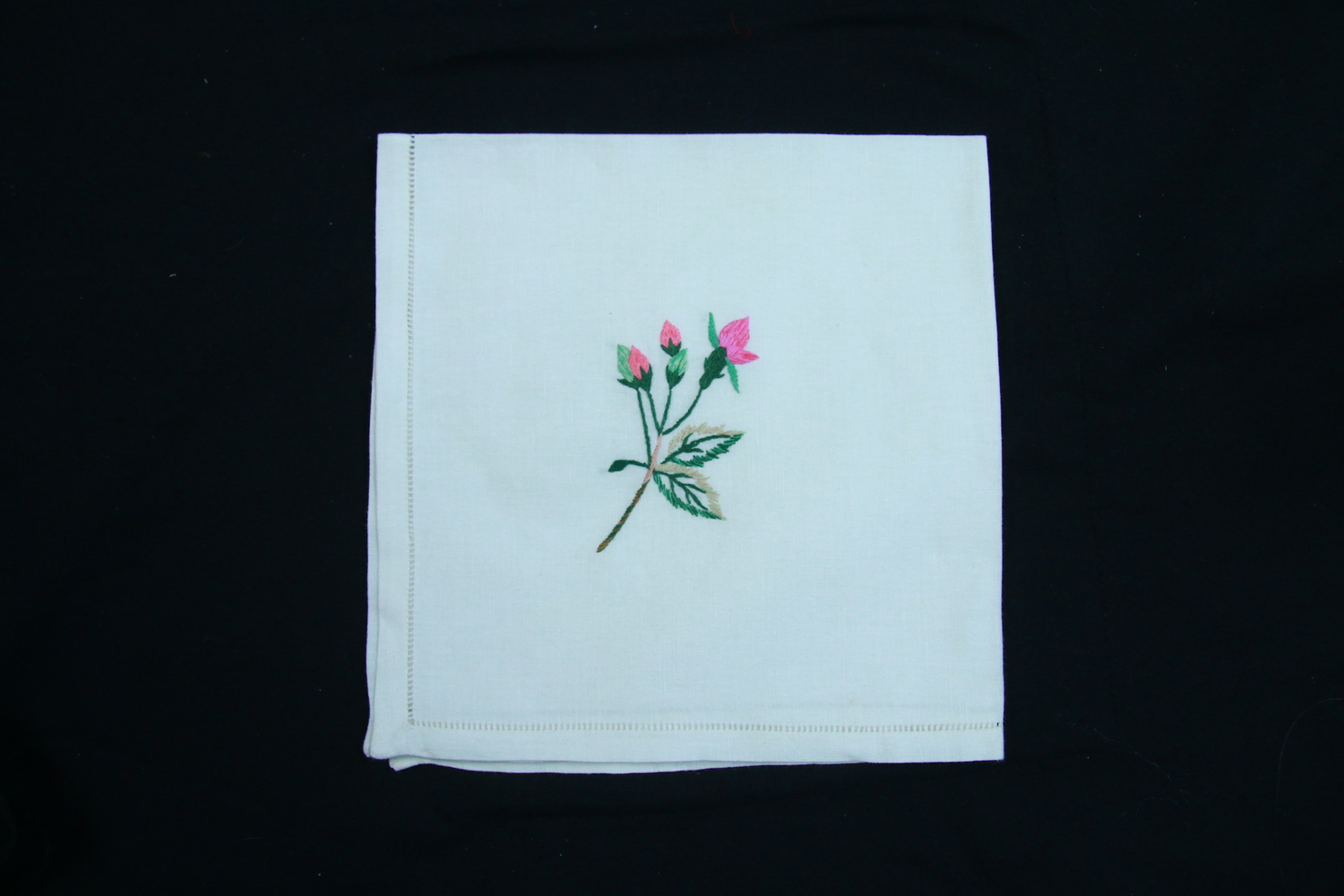 Cherry Blossom Hand Embroidered Napkins