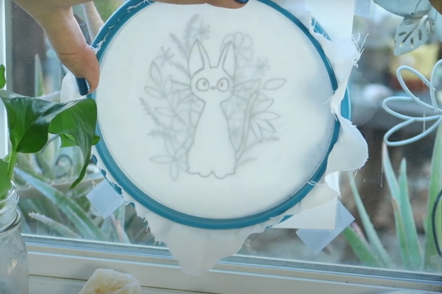 How to Create Embroidery Designs: A Step-by-Step Guide 4 Once you get more used to it, you can completely transfer the design right onto the glass