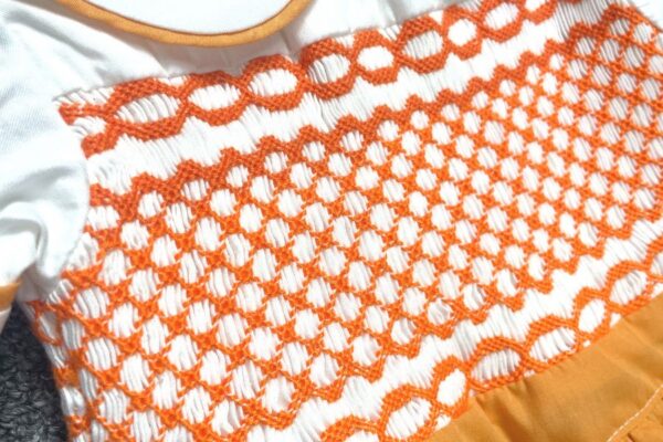 Hand Smocking vs. Machine Smocking: Pros, Cons & Techniques 4 One of K-Embroidery outstanding hand-smocked products