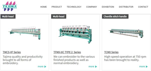 Tajima Group - Biggest Embroidery Machine Manufacturers from Japan 