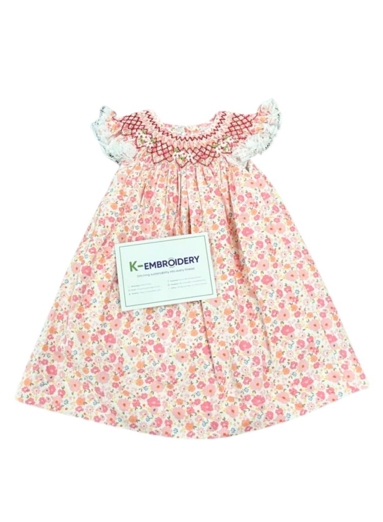 Smocked Bishop Dress Spring Happiness