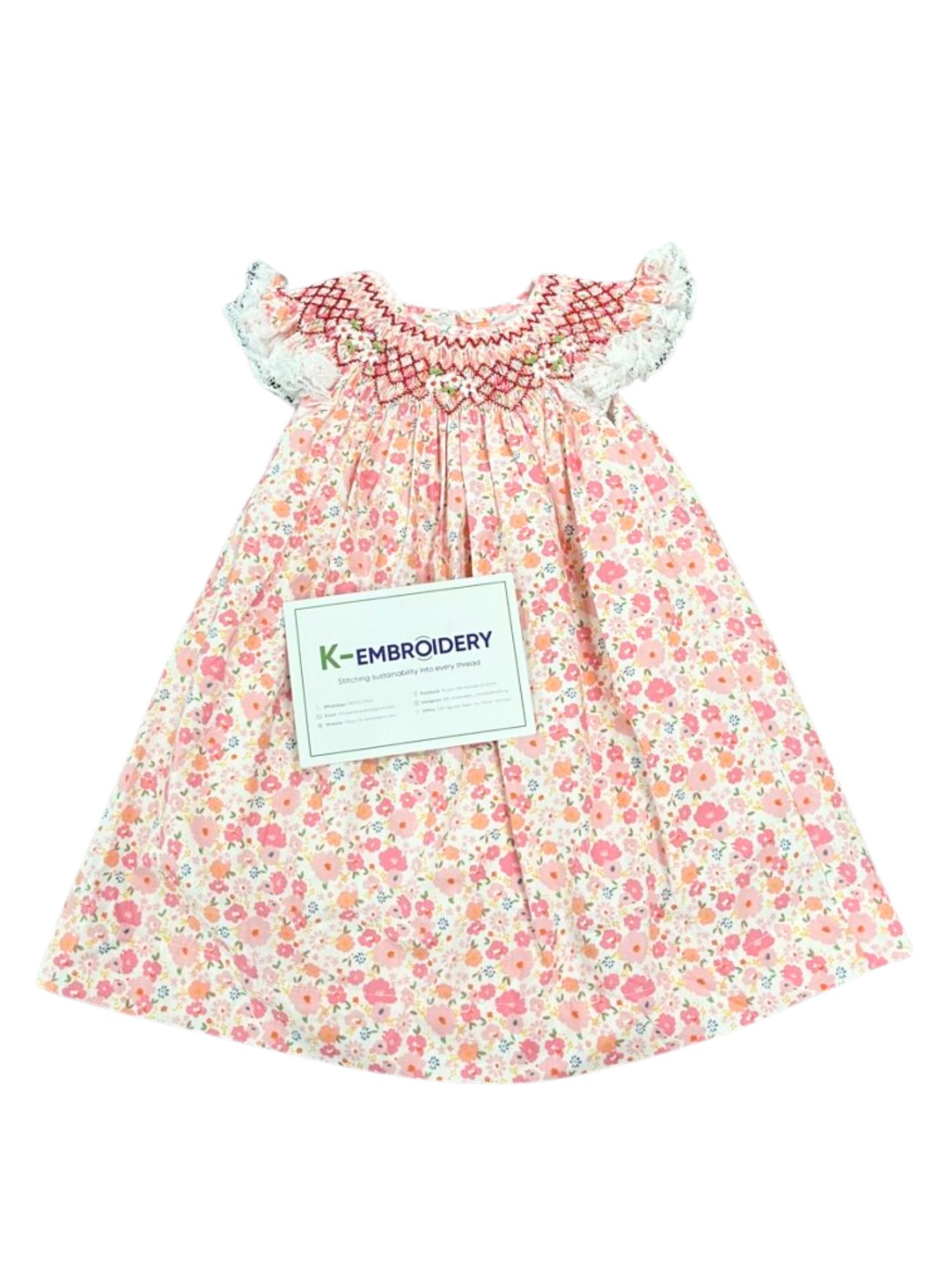 Smocked Bishop Dress Spring Happiness