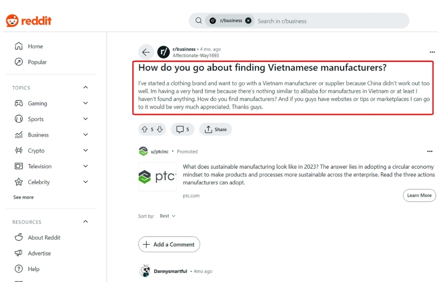Top 5 Vietnam Wholesale Clothing Suppliers: Good Price, High Quality, Reputable 6 Reddit is a great source to start finding