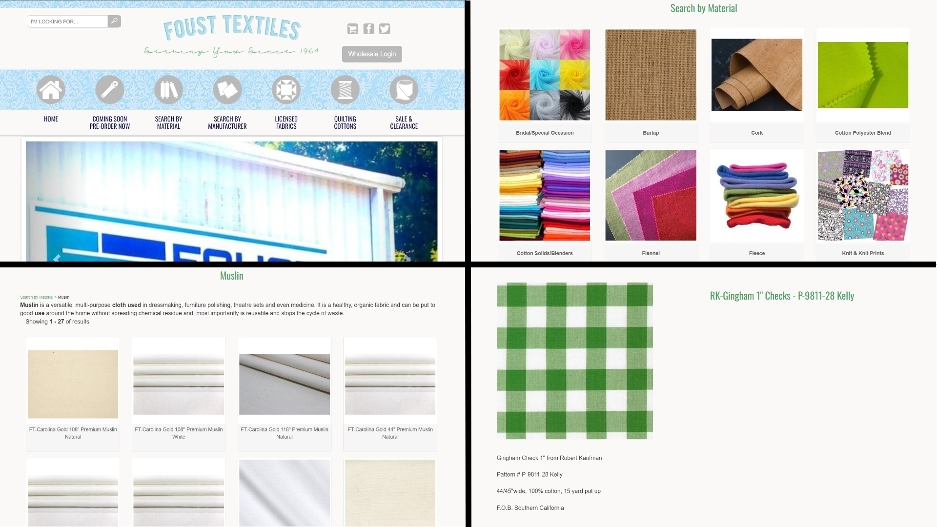 Top 10 Best Suppliers for Embroidery Fabric Wholesale In the US 12 Foust Textiles Inc.