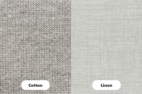 Cotton vs. Linen: Unraveling the Differences in Fabrics 3 Texture of cotton and linen