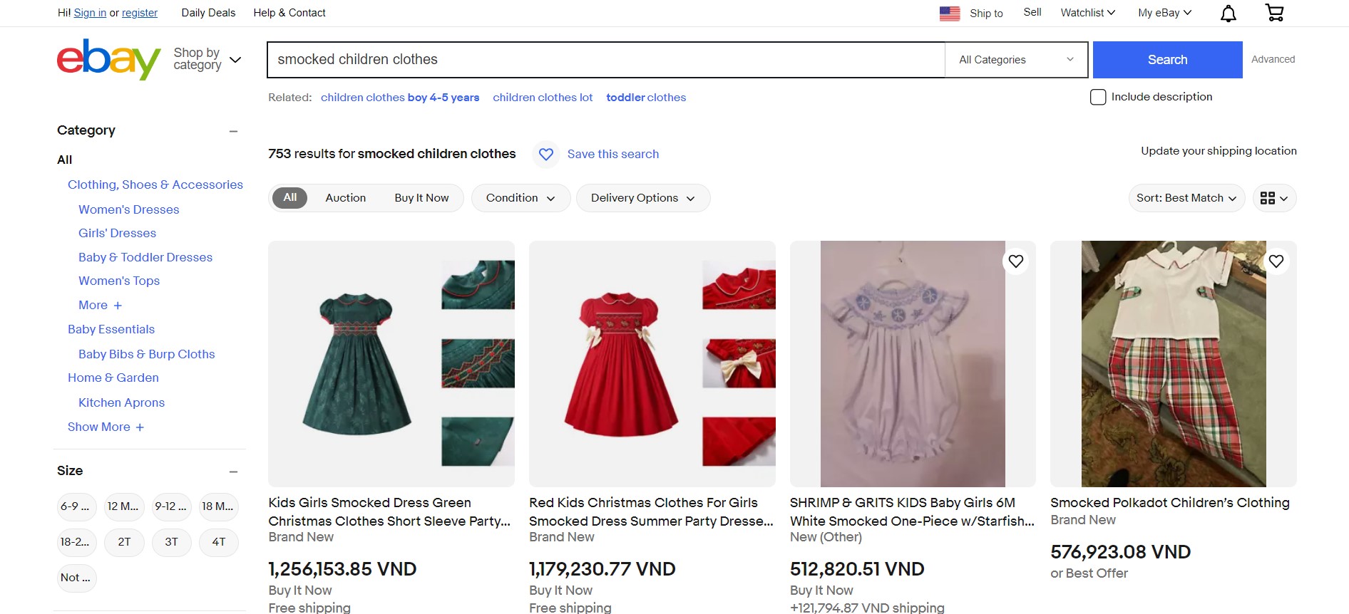 Where to Sell Children's Clothes Online And How to Do It 2 eBay is known for its ease of use