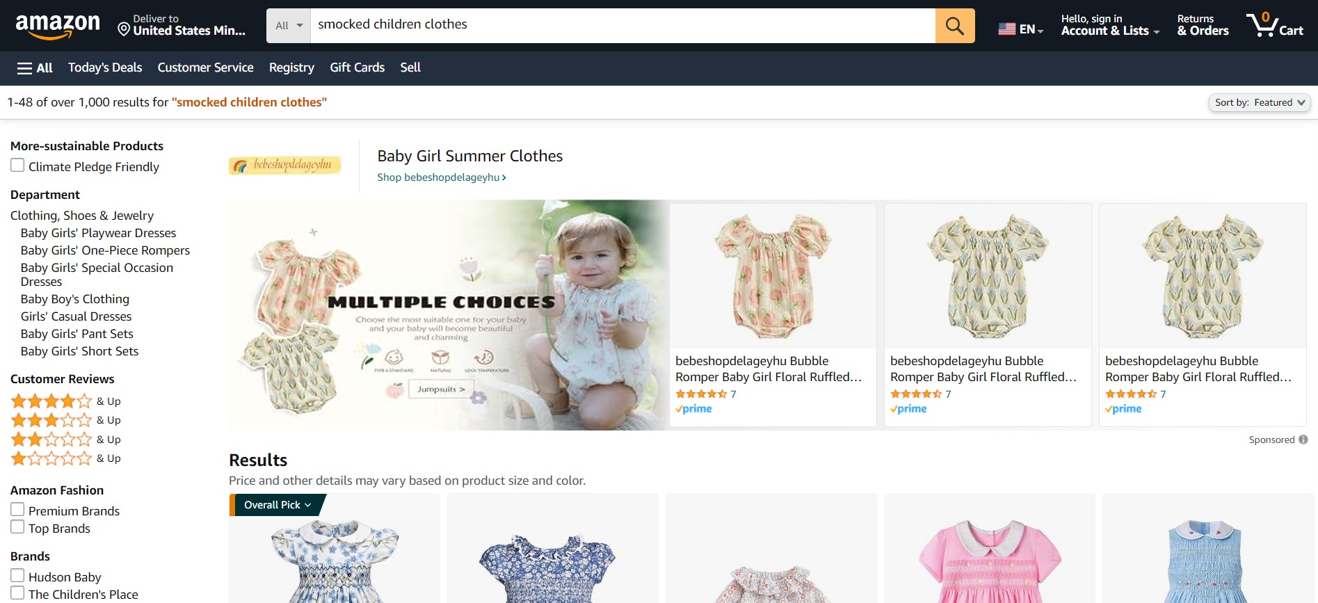 Where to Sell Children's Clothes Online And How to Do It 4 Amazon is the biggest e-commerce platform