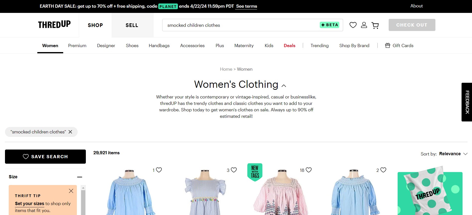 Where to Sell Children's Clothes Online And How to Do It 5 ThredUP is more about women's clothing