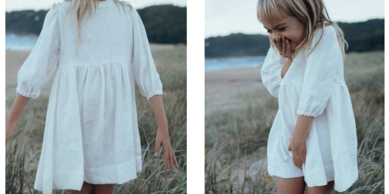 Linen Babydoll Dress