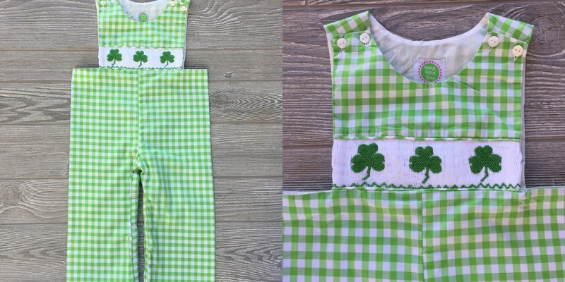 Shamrock Smocked Longall for Boys