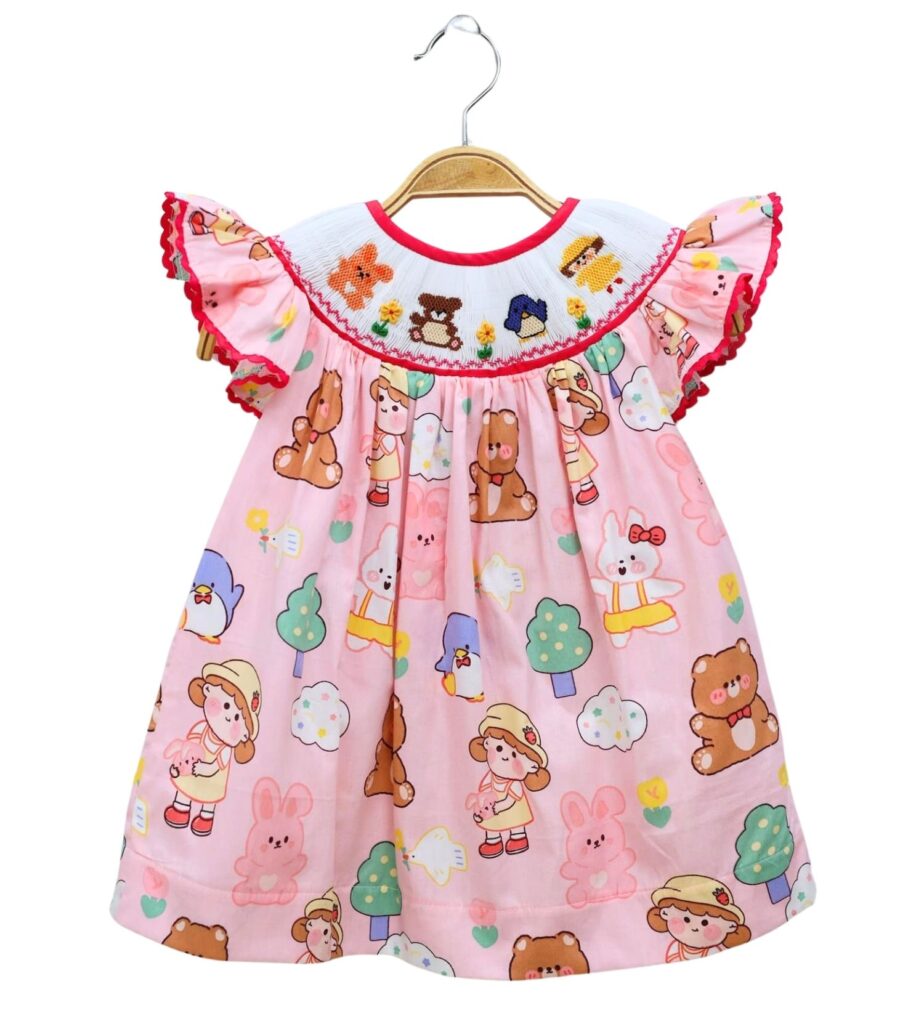 Cute Cartoon Character Smock Bishop Dress