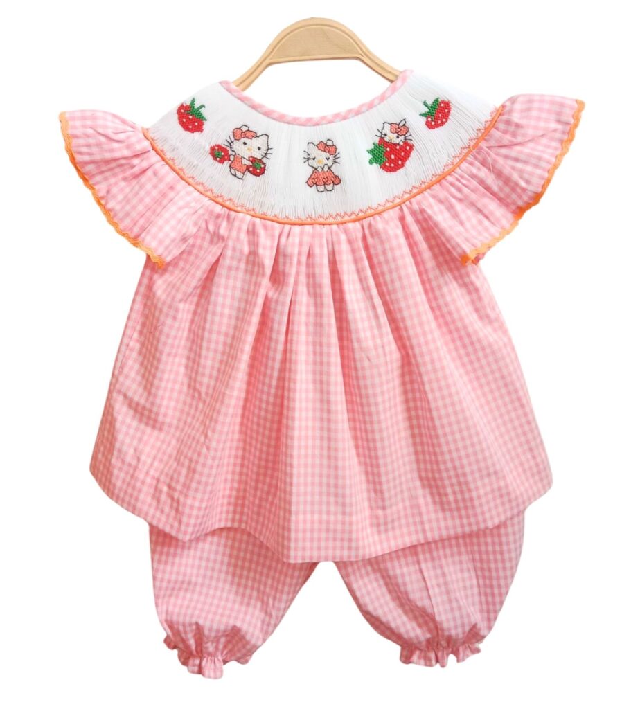 Pink 2 Pieces Sets With Hello Kitty Motifs