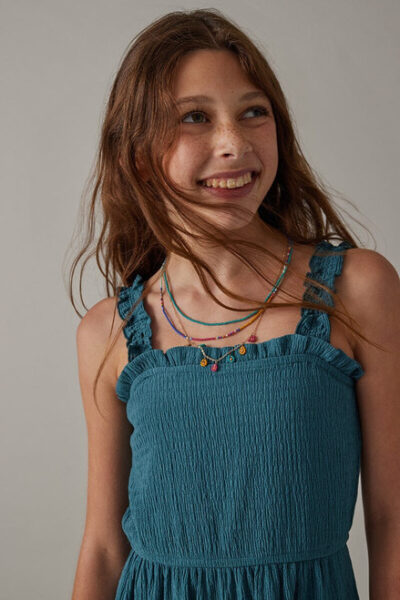 4 Adorable accessories for girls smocked dresses 5 girls in smocked dress with necklaces