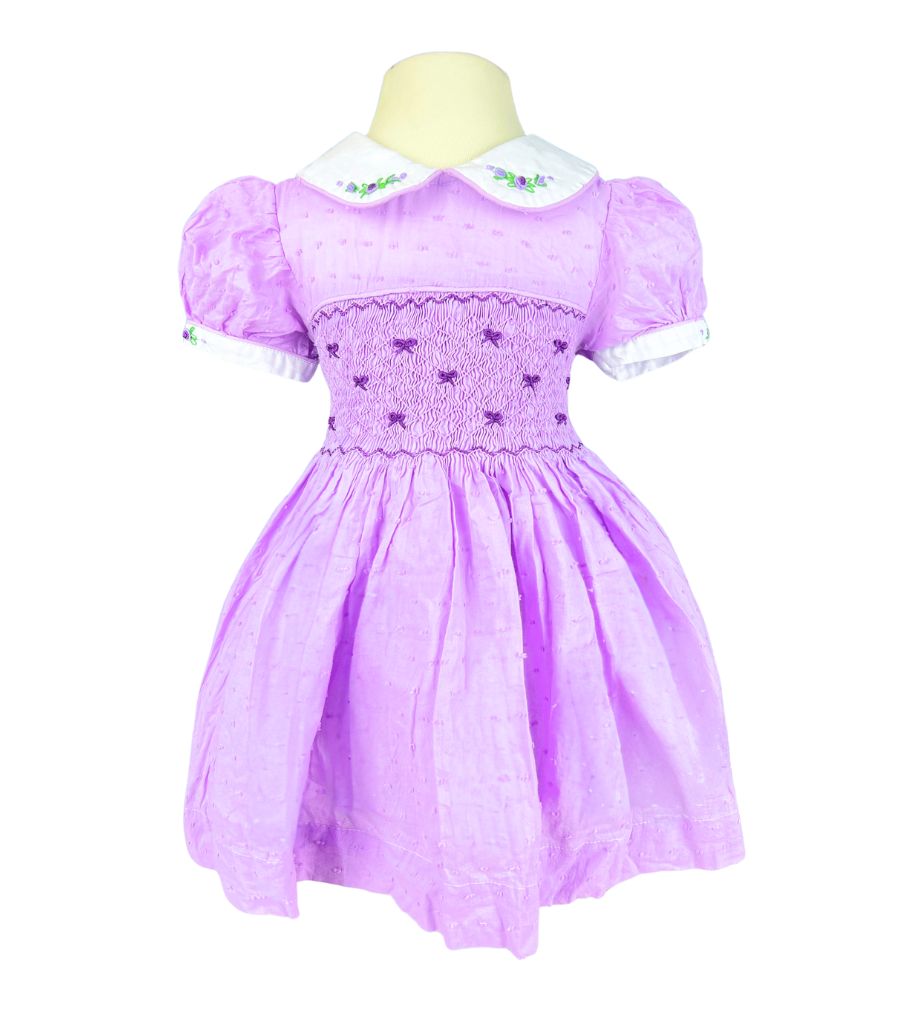 RTS01 - Pink smocked princess dress