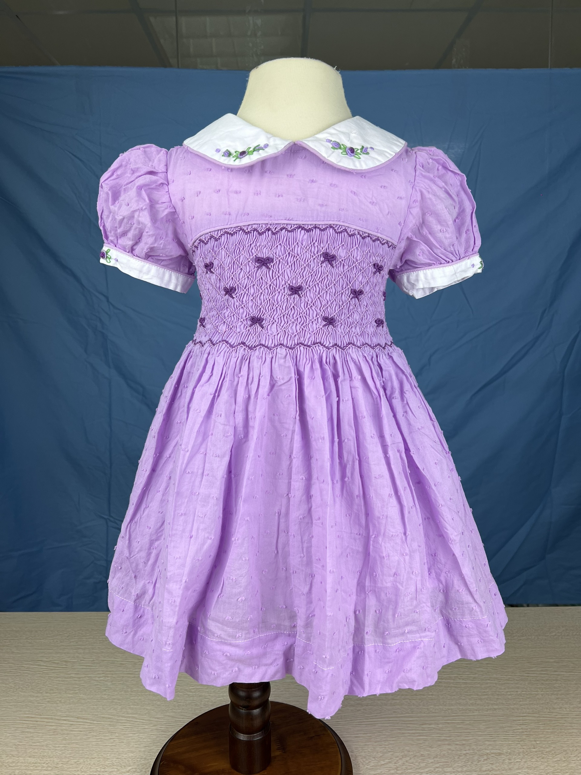 RTS01 - Pink smocked princess dress