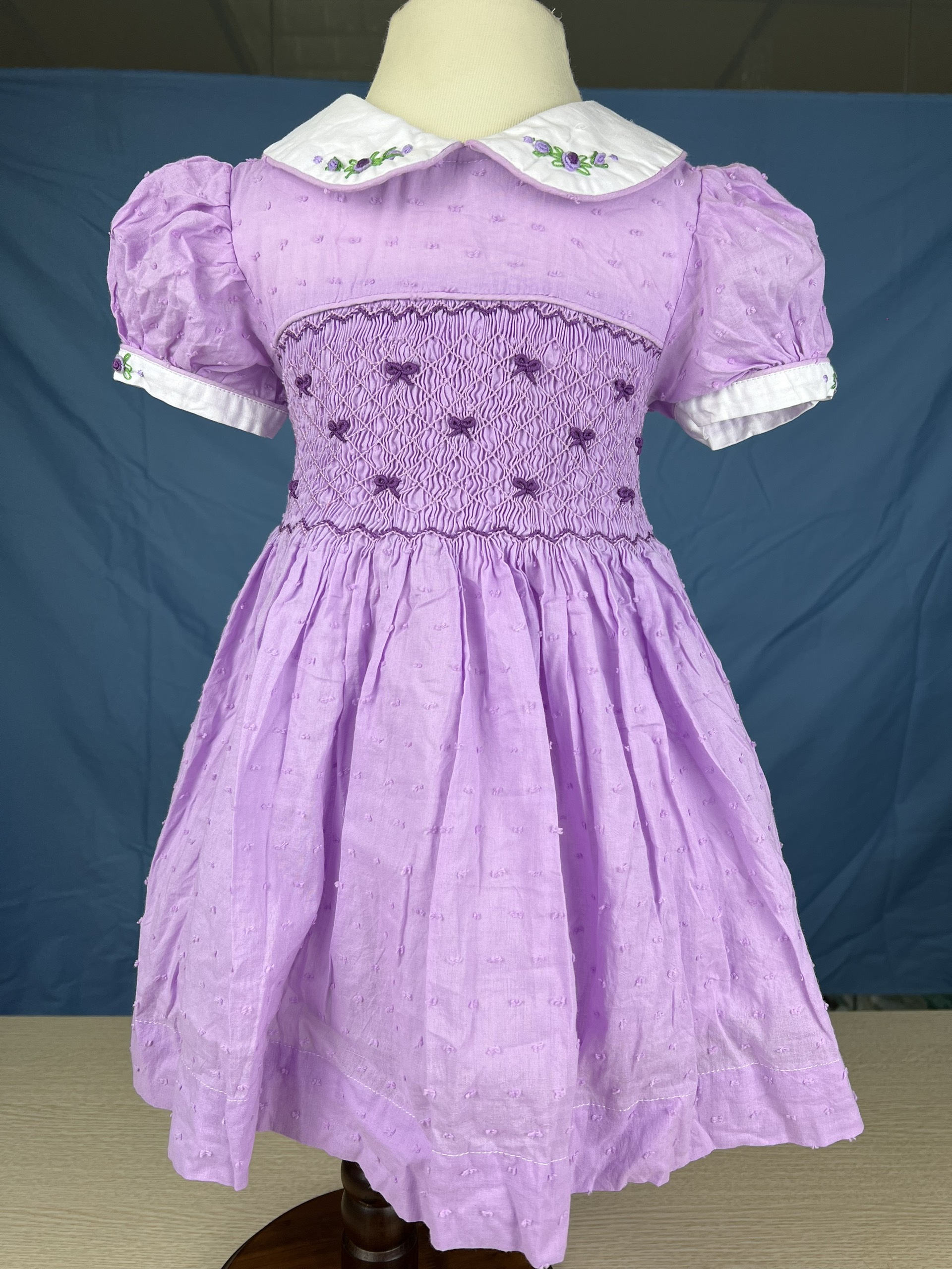 RTS01 - Pink smocked princess dress