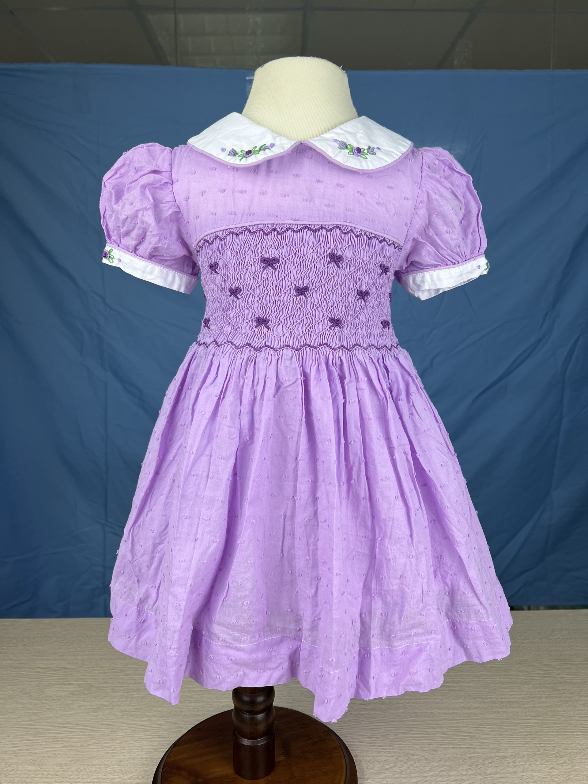 RTS01 - Pink smocked princess dress