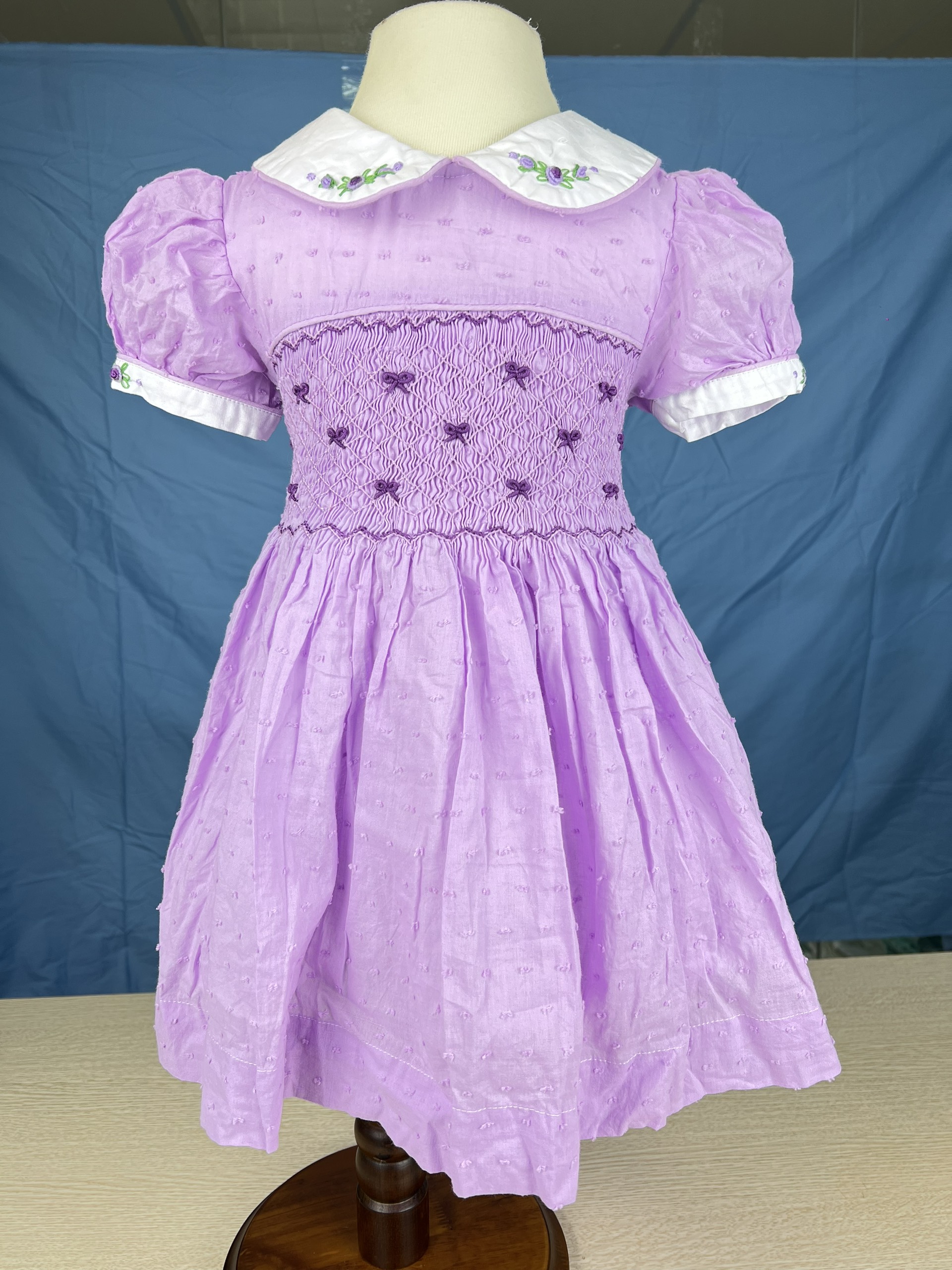 RTS01 - Pink smocked princess dress