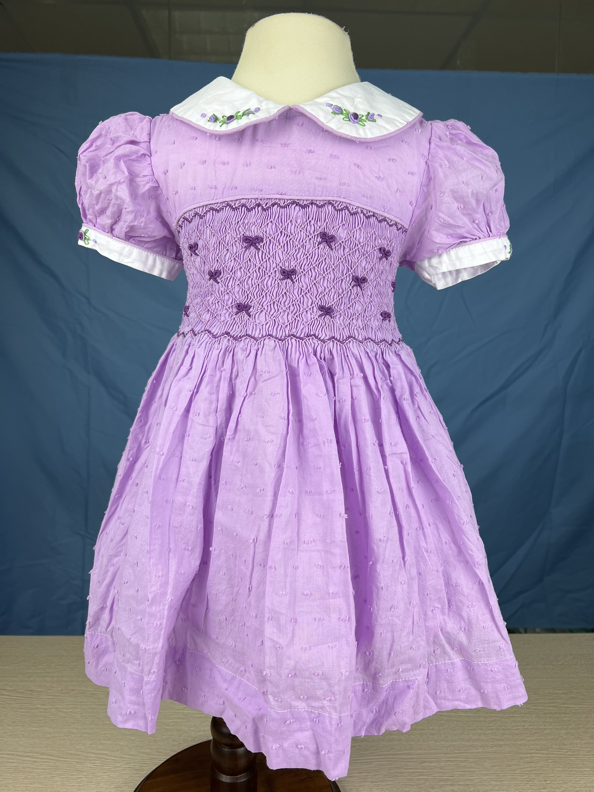 RTS01 - Pink smocked princess dress