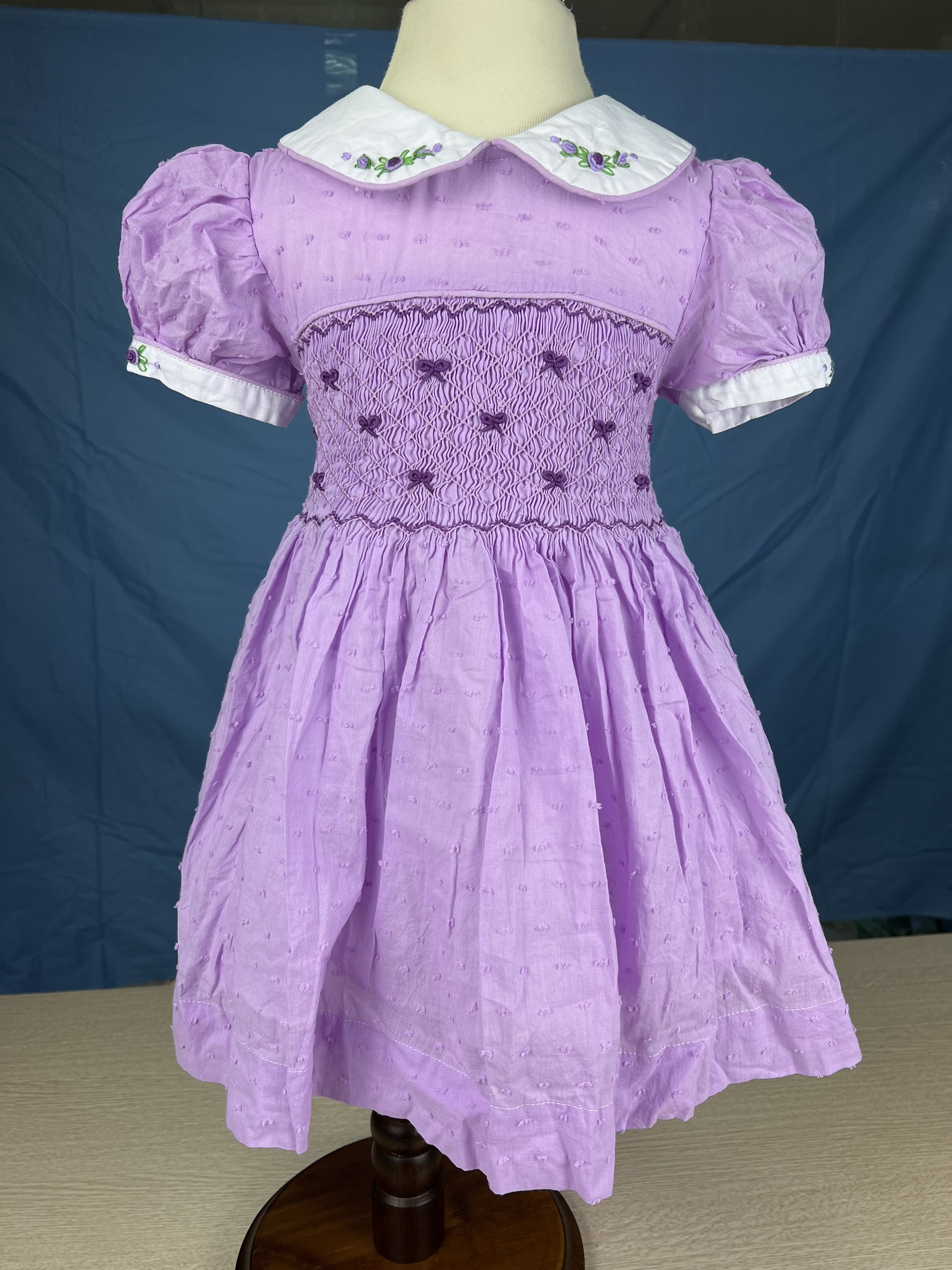 RTS01 - Pink smocked princess dress