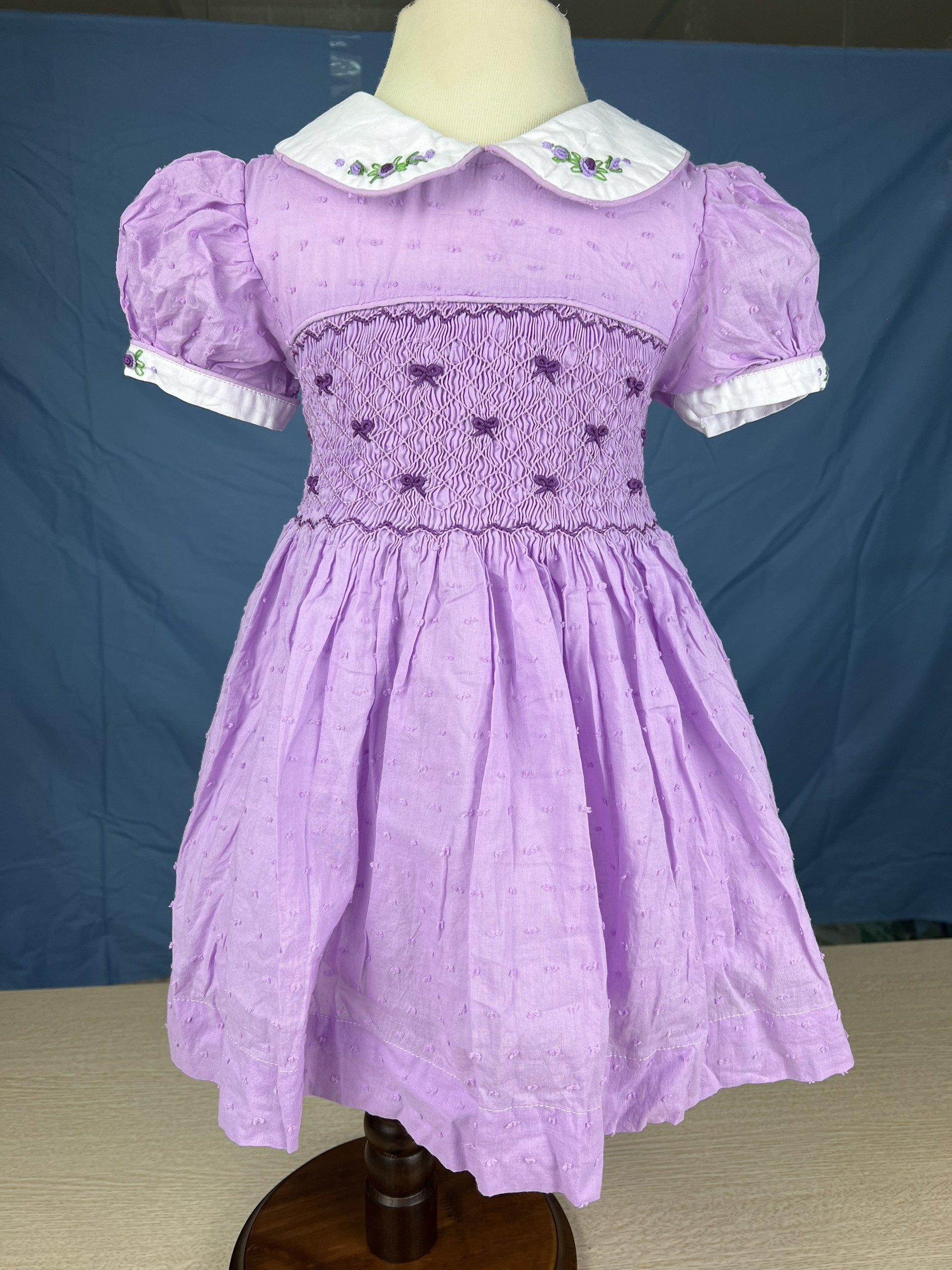 RTS01 - Pink smocked princess dress