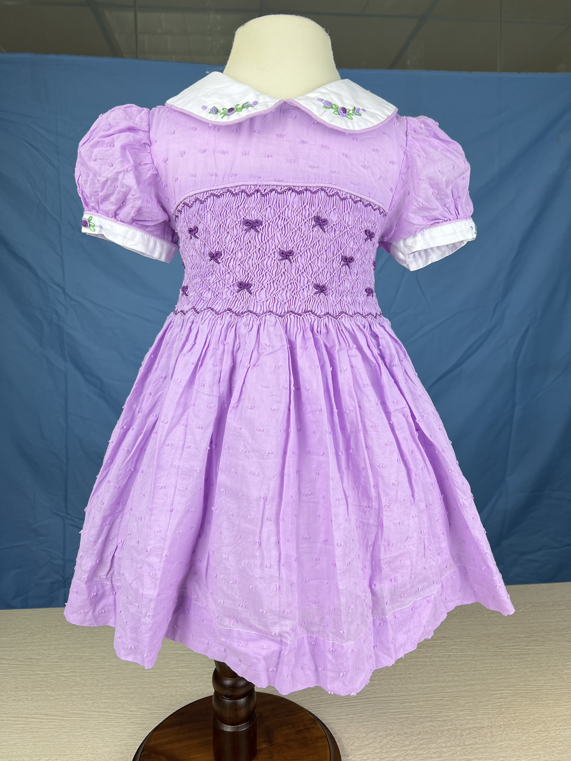 RTS01 - Pink smocked princess dress