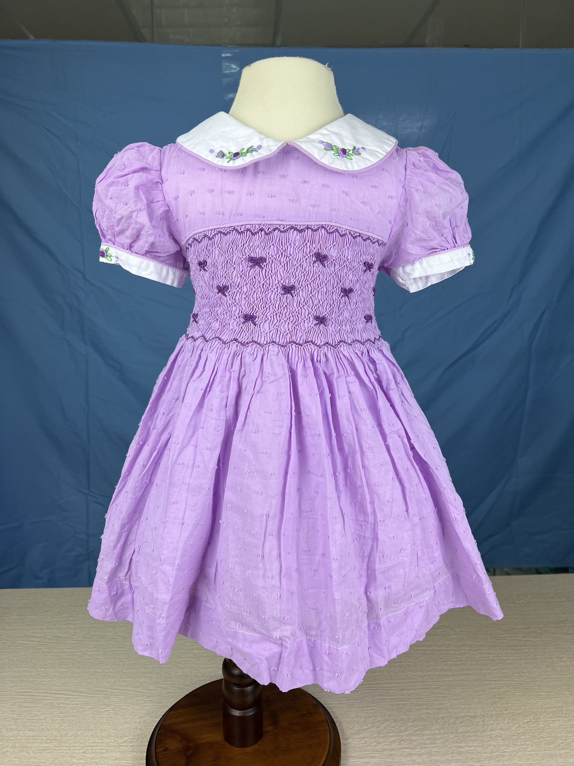 RTS01 - Pink smocked princess dress