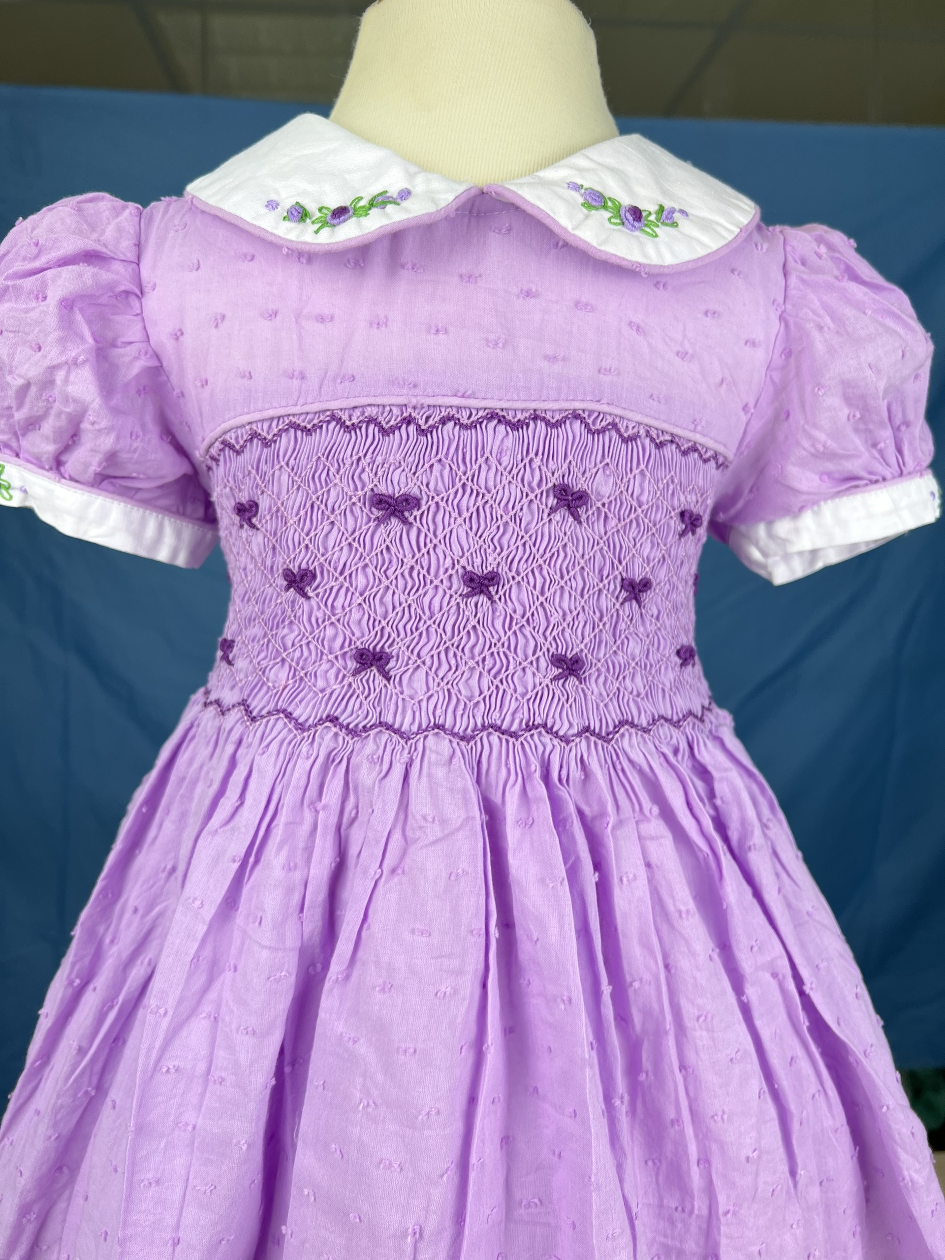 RTS01 - Pink smocked princess dress