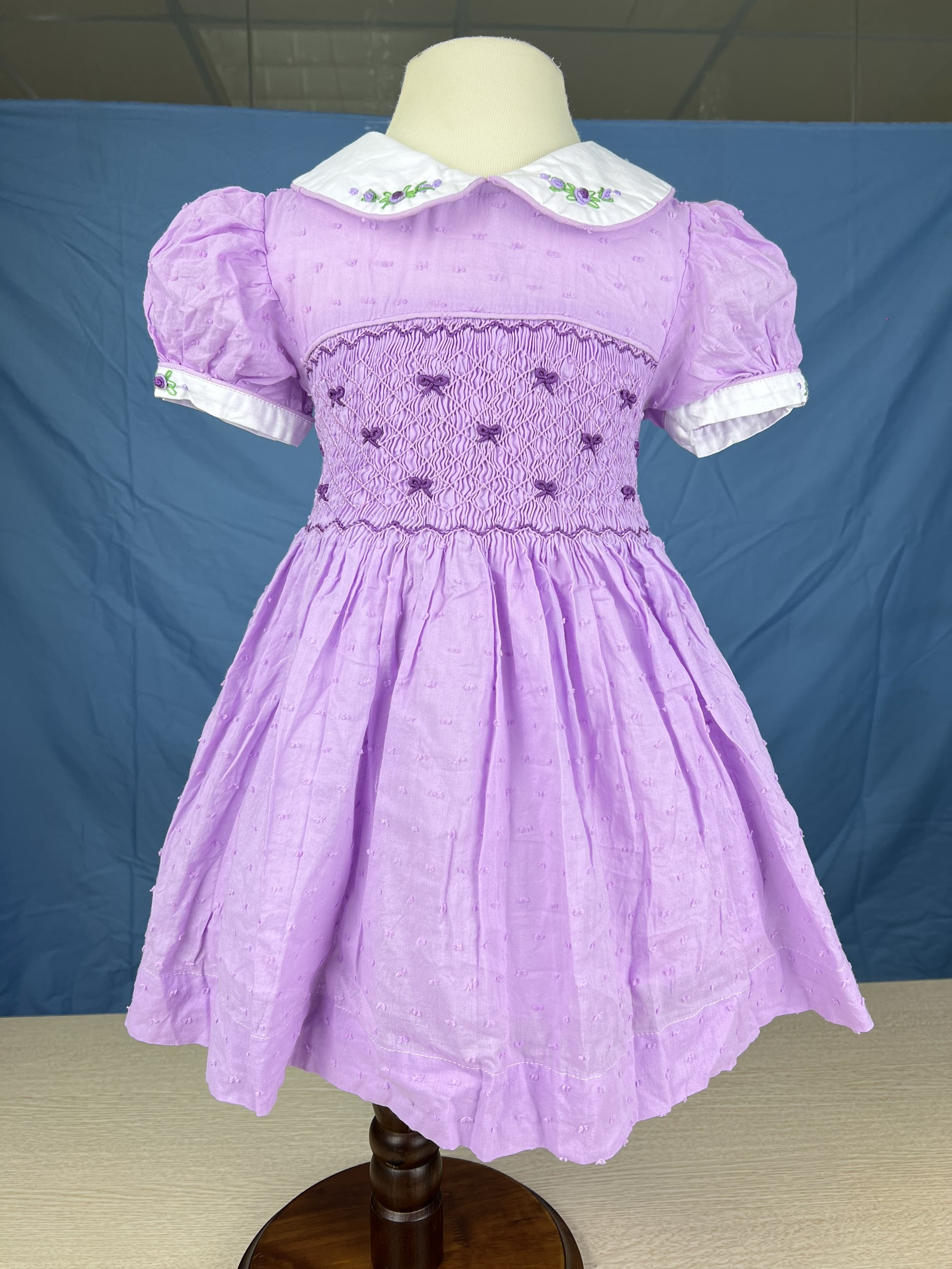 RTS01 - Pink smocked princess dress