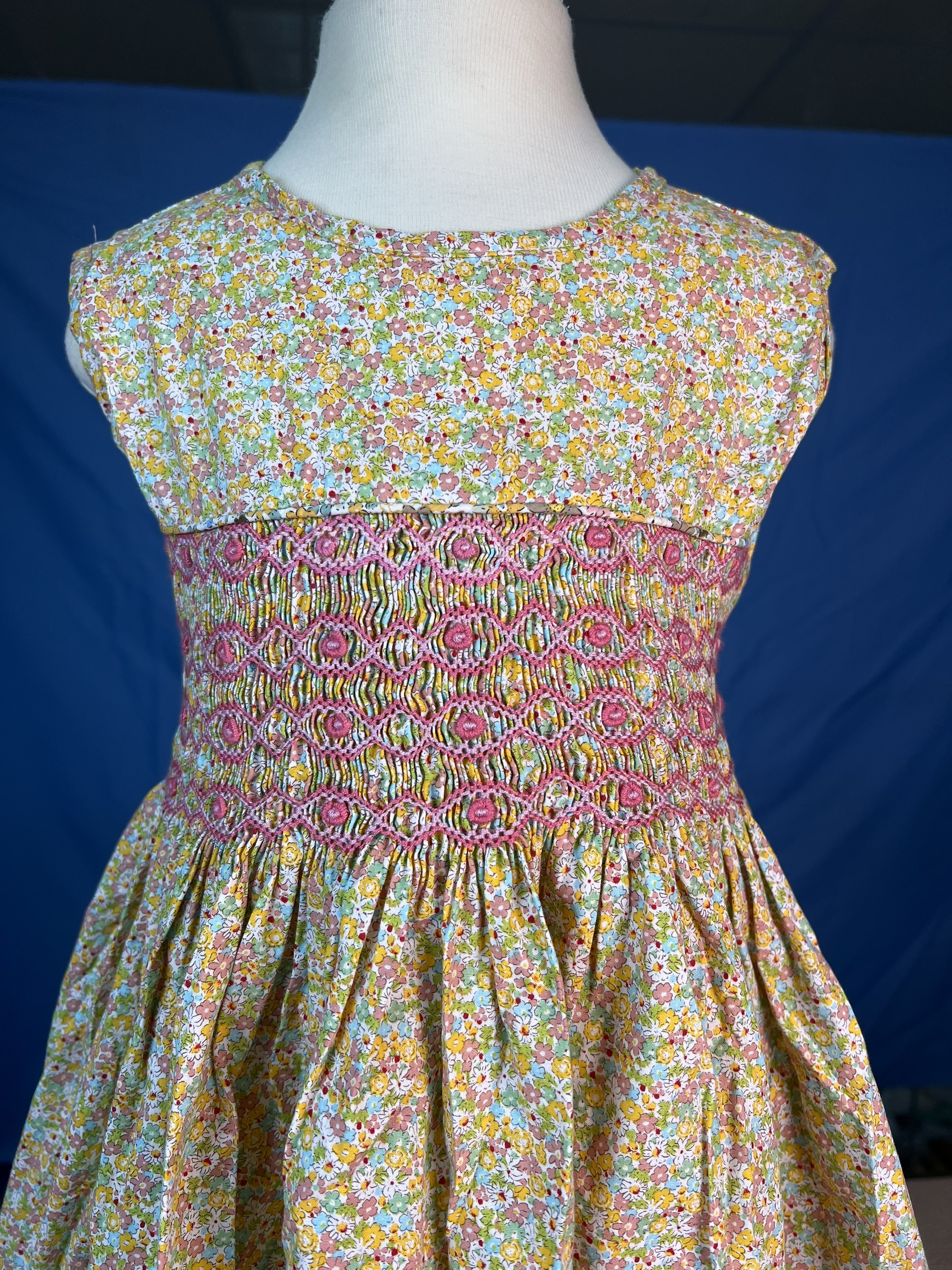 RTS02 - Vintage smocked sundress for girls