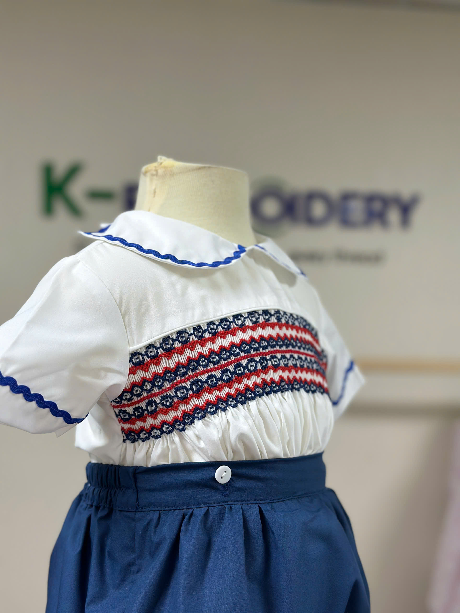 Classic Smocked Baby Boy Bubble Outfit