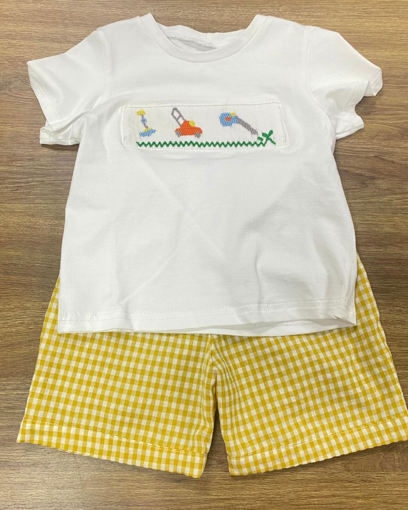 Household items smocked boy set