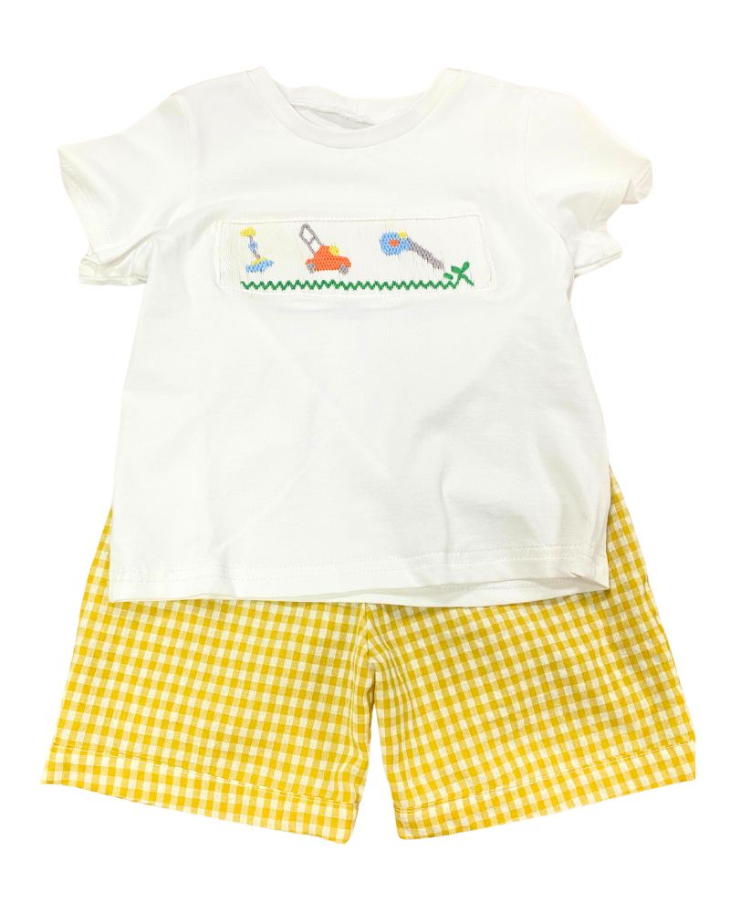 Household items smocked boy set