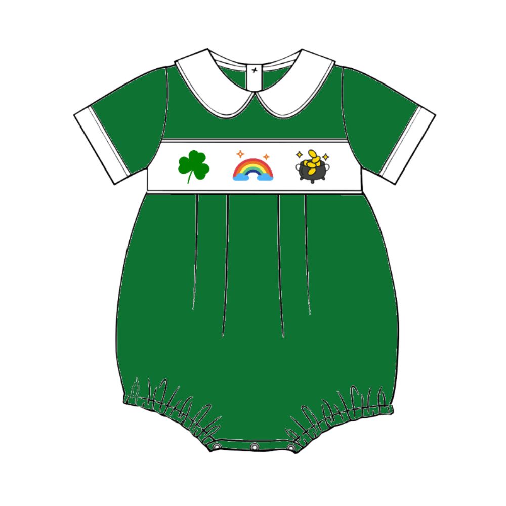 Great St. Patrick's Day smocked bubble