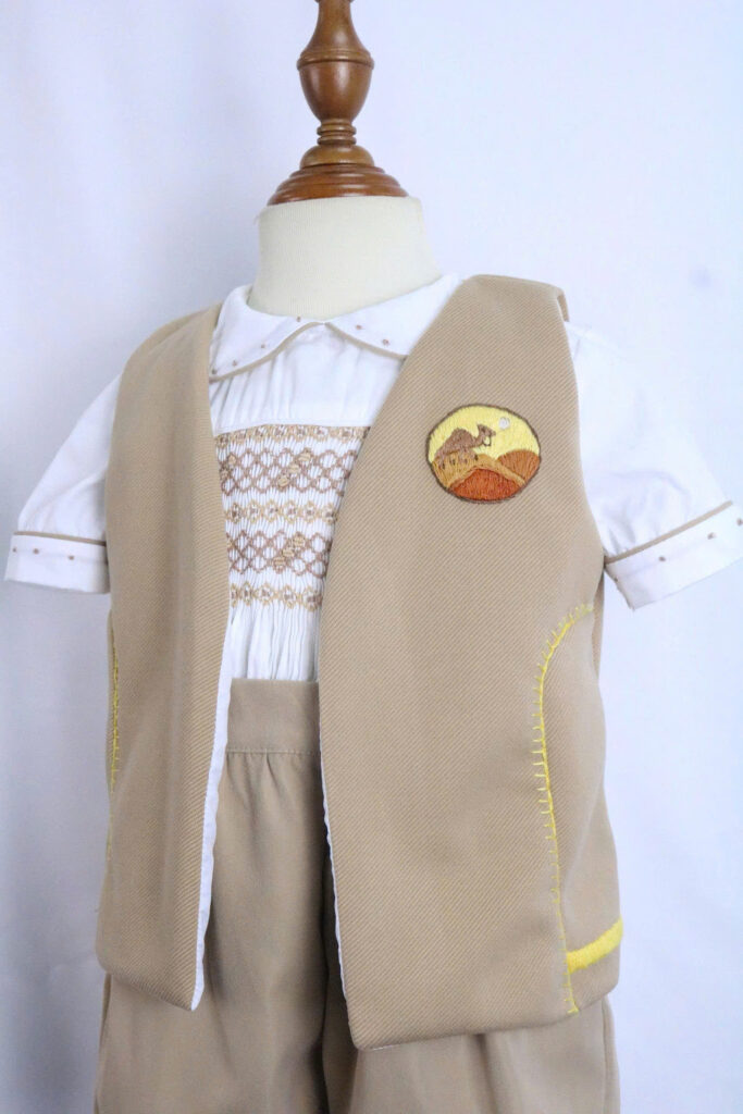 Classic Hand Smocked Baby Boy Romper