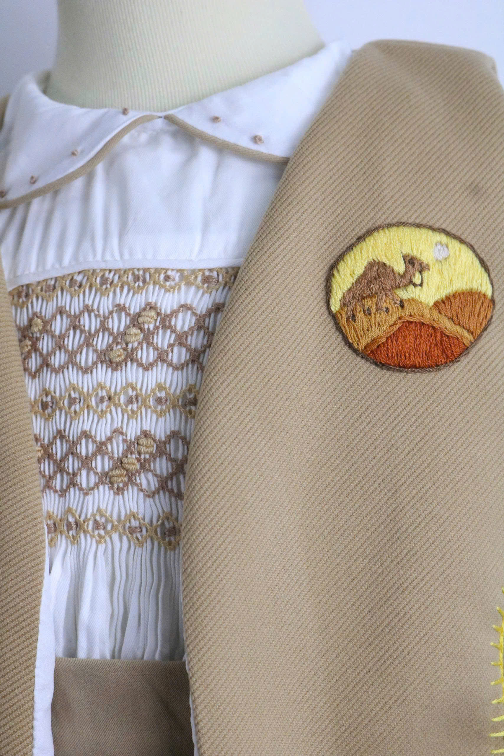 Classic Hand Smocked Baby Boy Romper