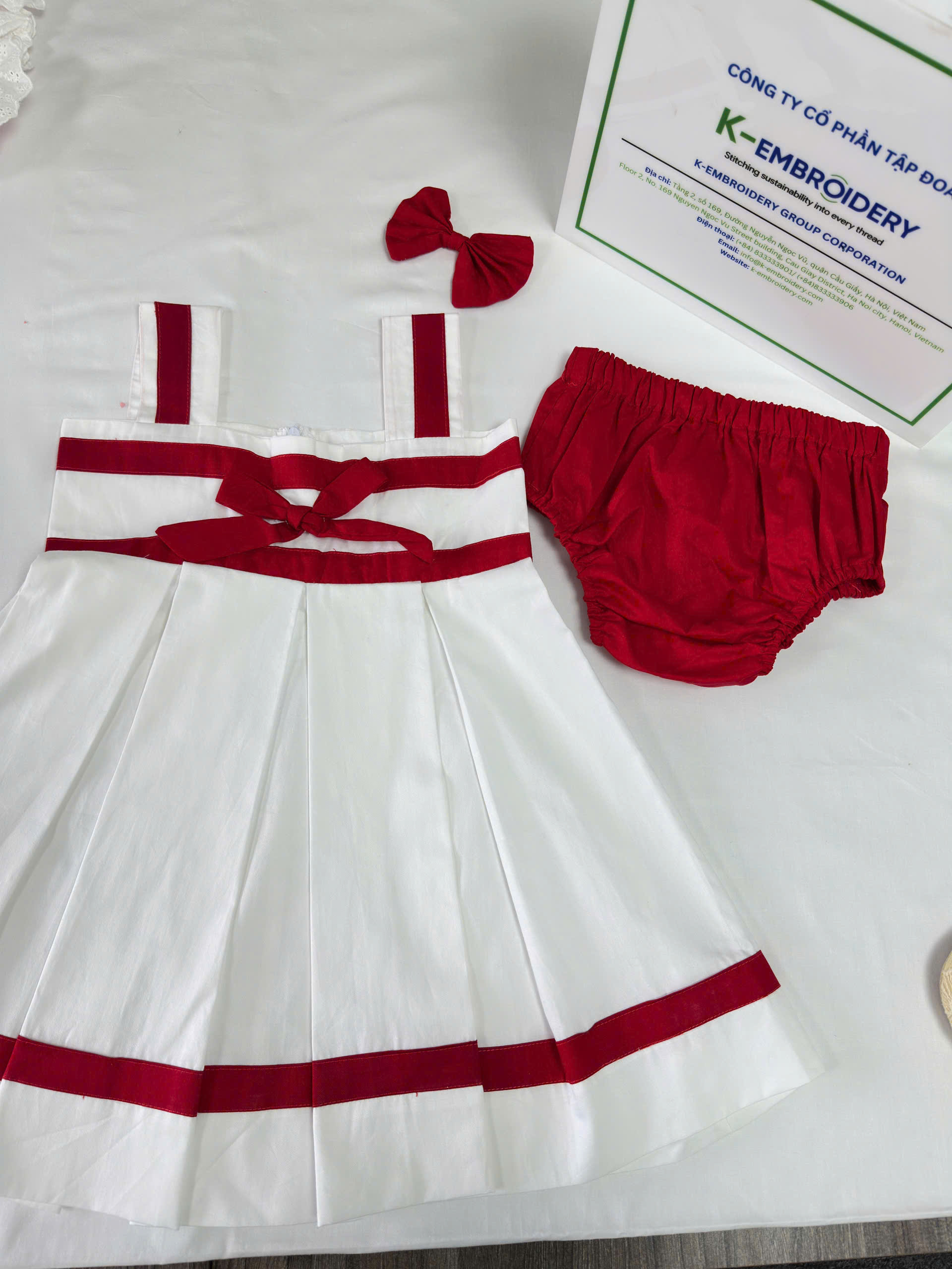 Classic Baby Girl Summer Dress Set