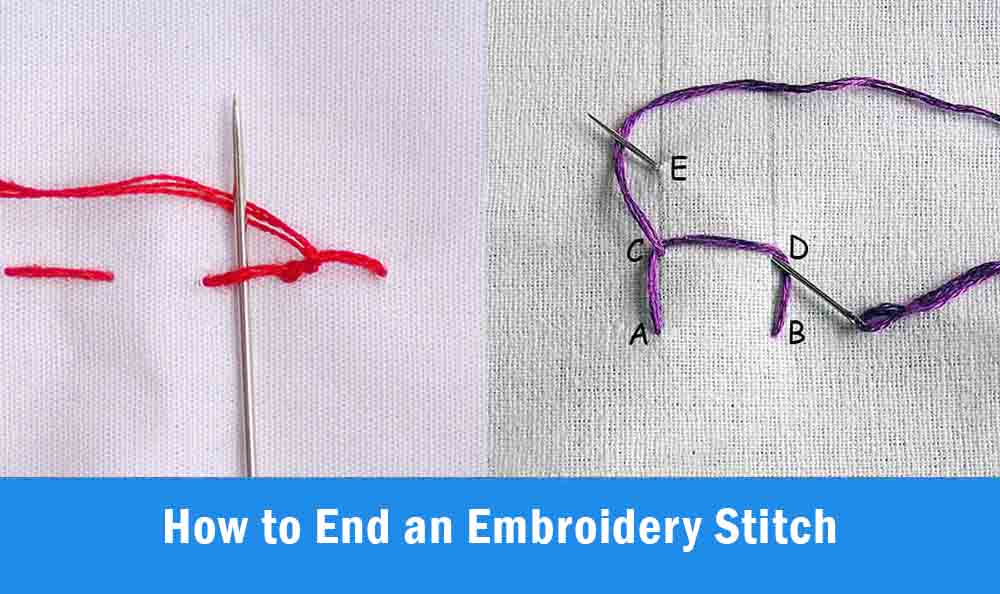How to End an Embroidery Stitch
